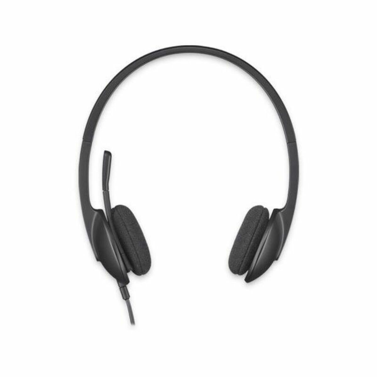 Kõrvaklapid Mikrofoniga Logitech H340 Must